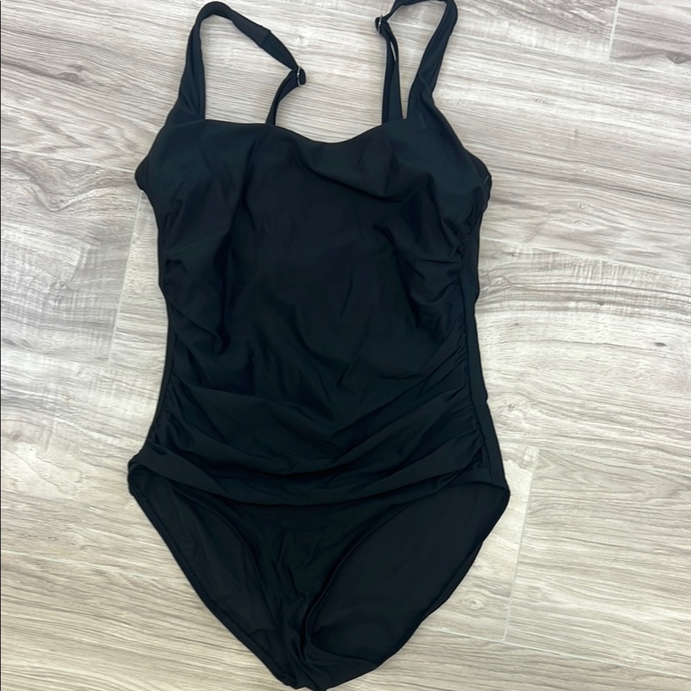 Lululemon Athletica Black One Piece Swimsuit Racerback Design